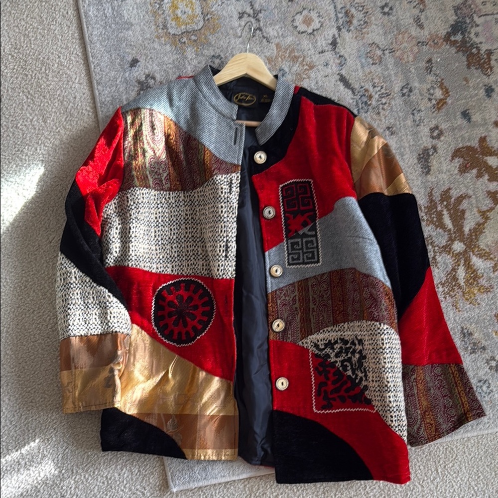 Colorful Vintage Patchwork Jacket
